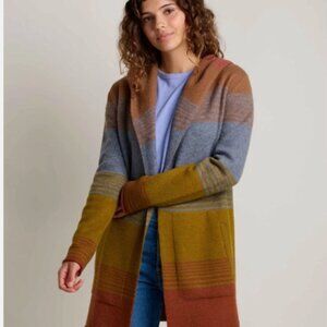 Toad&Co Merino Heartfelt Hoodie Color: Coyote Ombre Size Medium